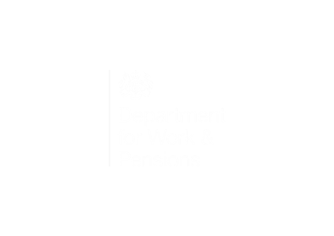Department for Work and Pensions logo on transparent background
